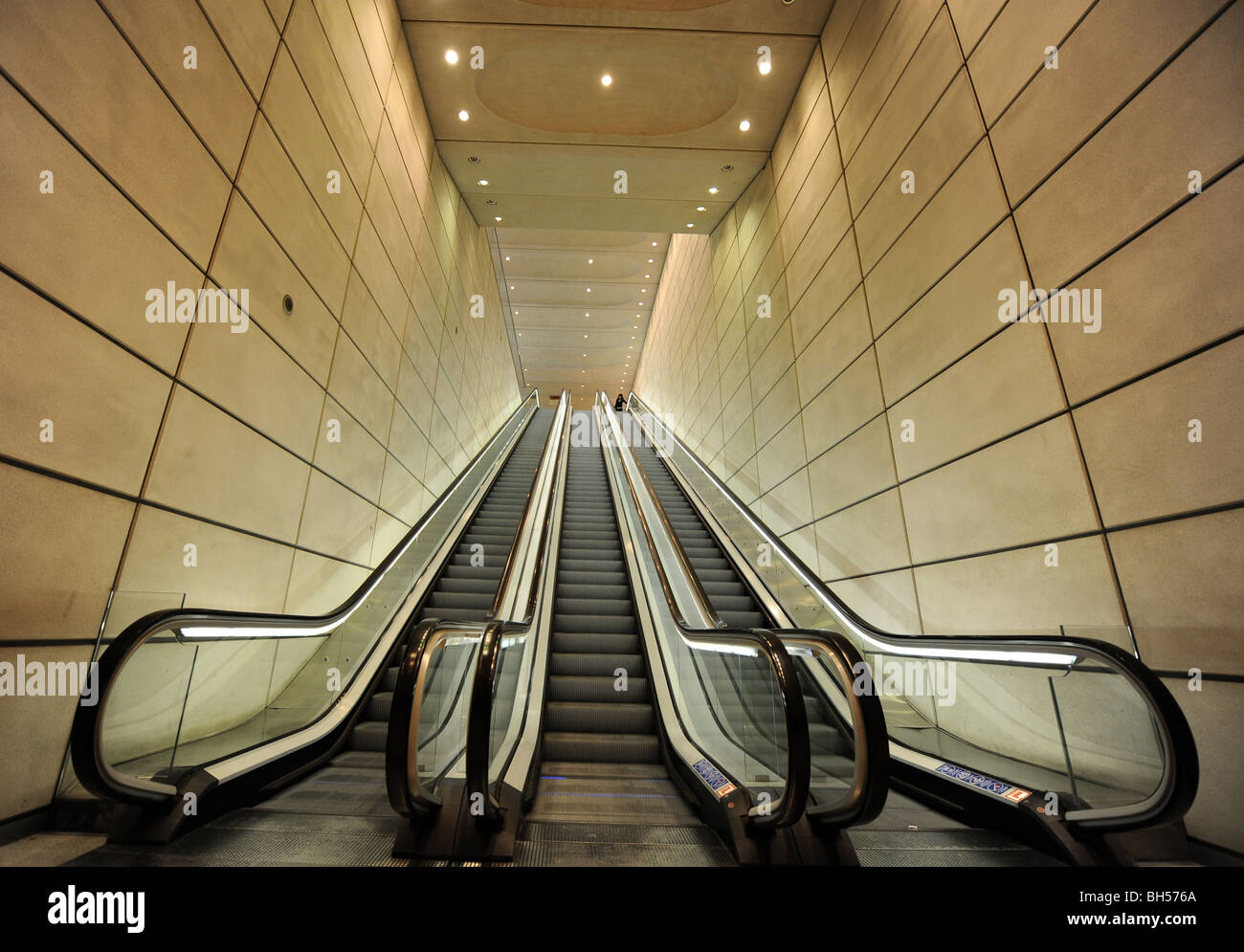 Escalators Stock Photo