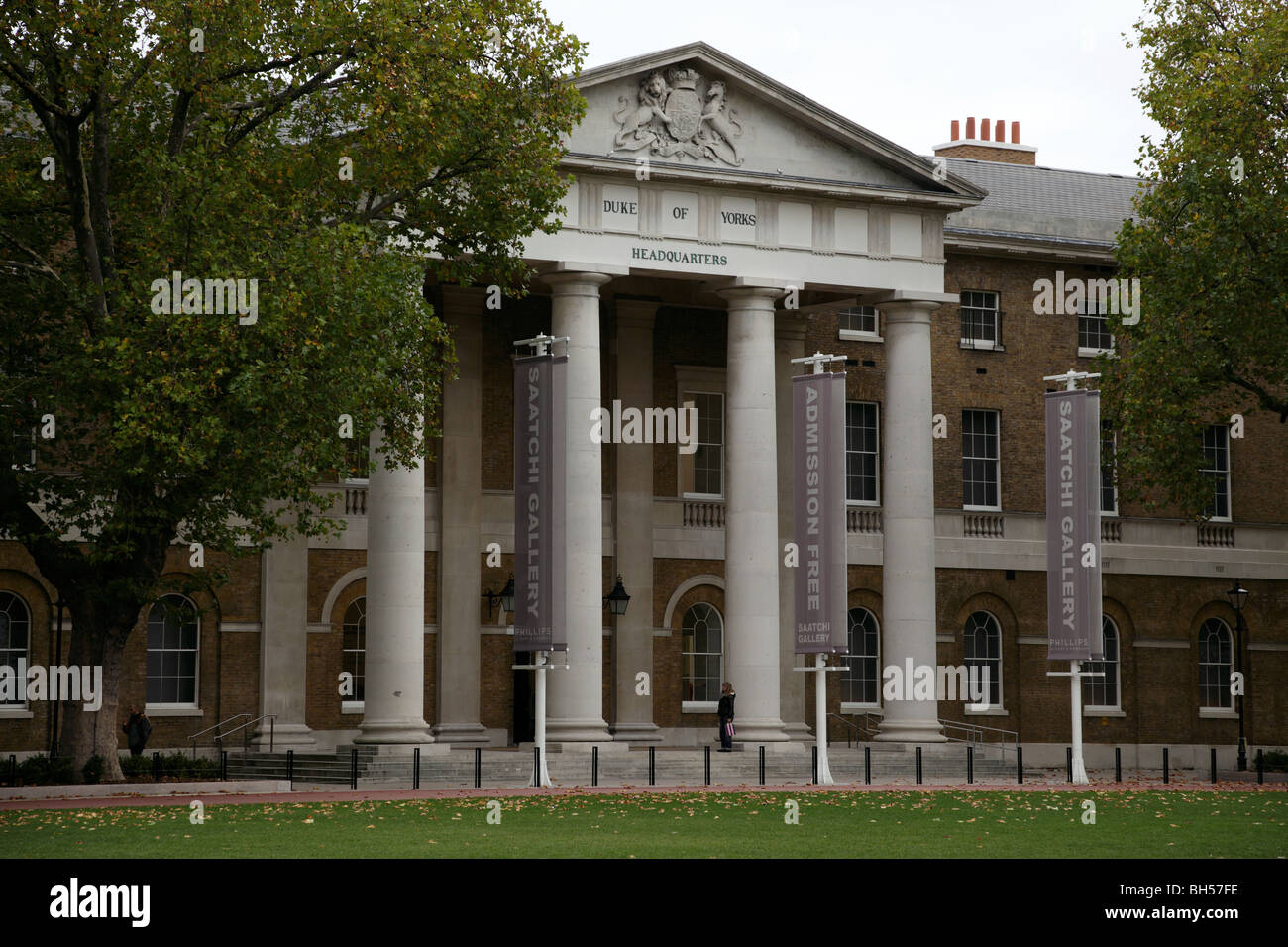 exterior of the duke of yorks headquarters now the saatchi gallery chelsea london uk Stock Photo