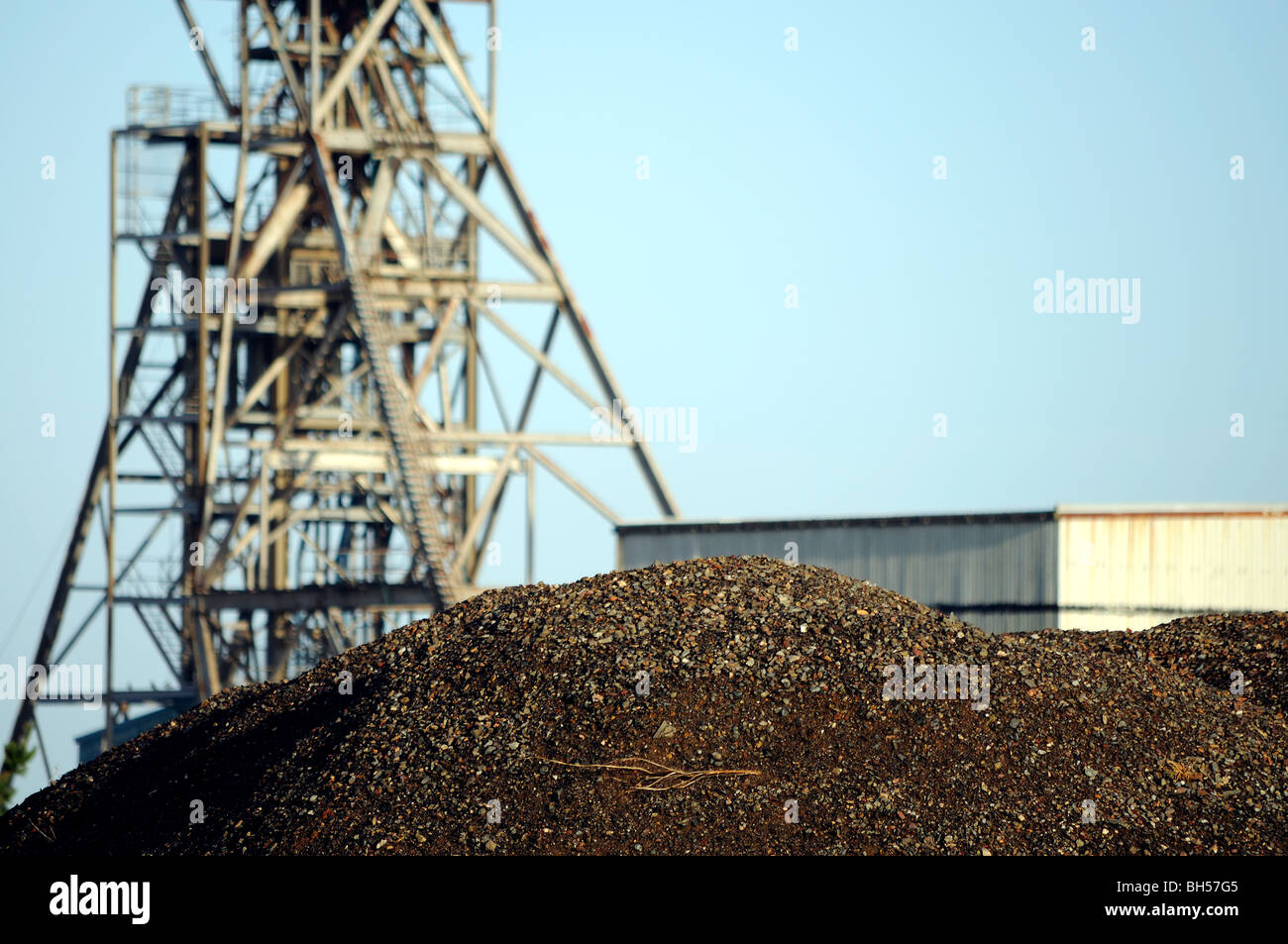 old coal mine, wigan, england, uk Stock Photo