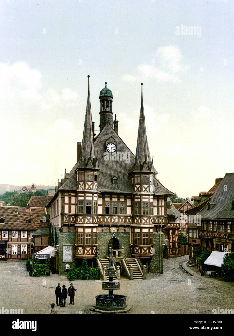 Das Rathaus Wernigerode Stock Photo