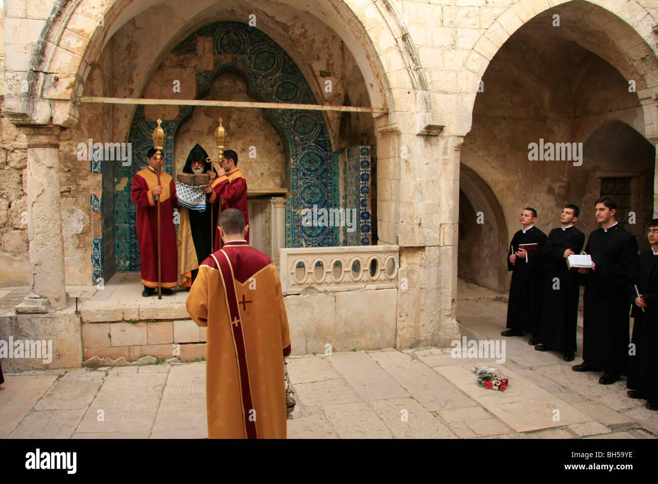 Israel, Jerusalem Old City, Easter, Armenian Orthodox Maundy Thursday