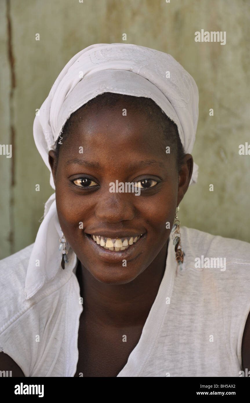 Portrait of a Gambian woman Stock Photo Alamy