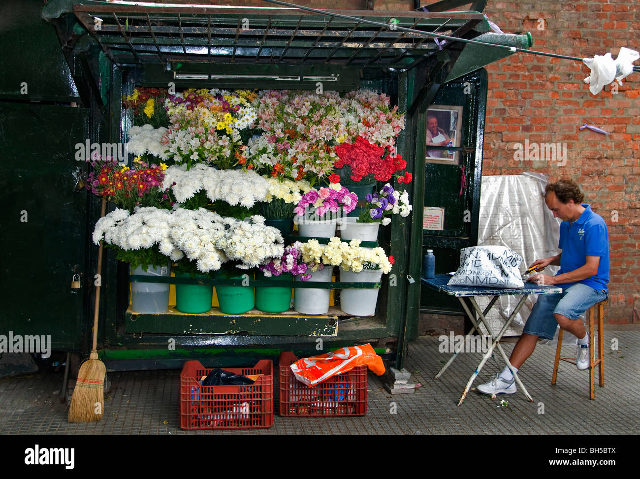 Buenos Aires Argentina Flower Shop Flowers Market Stock Photo Alamy