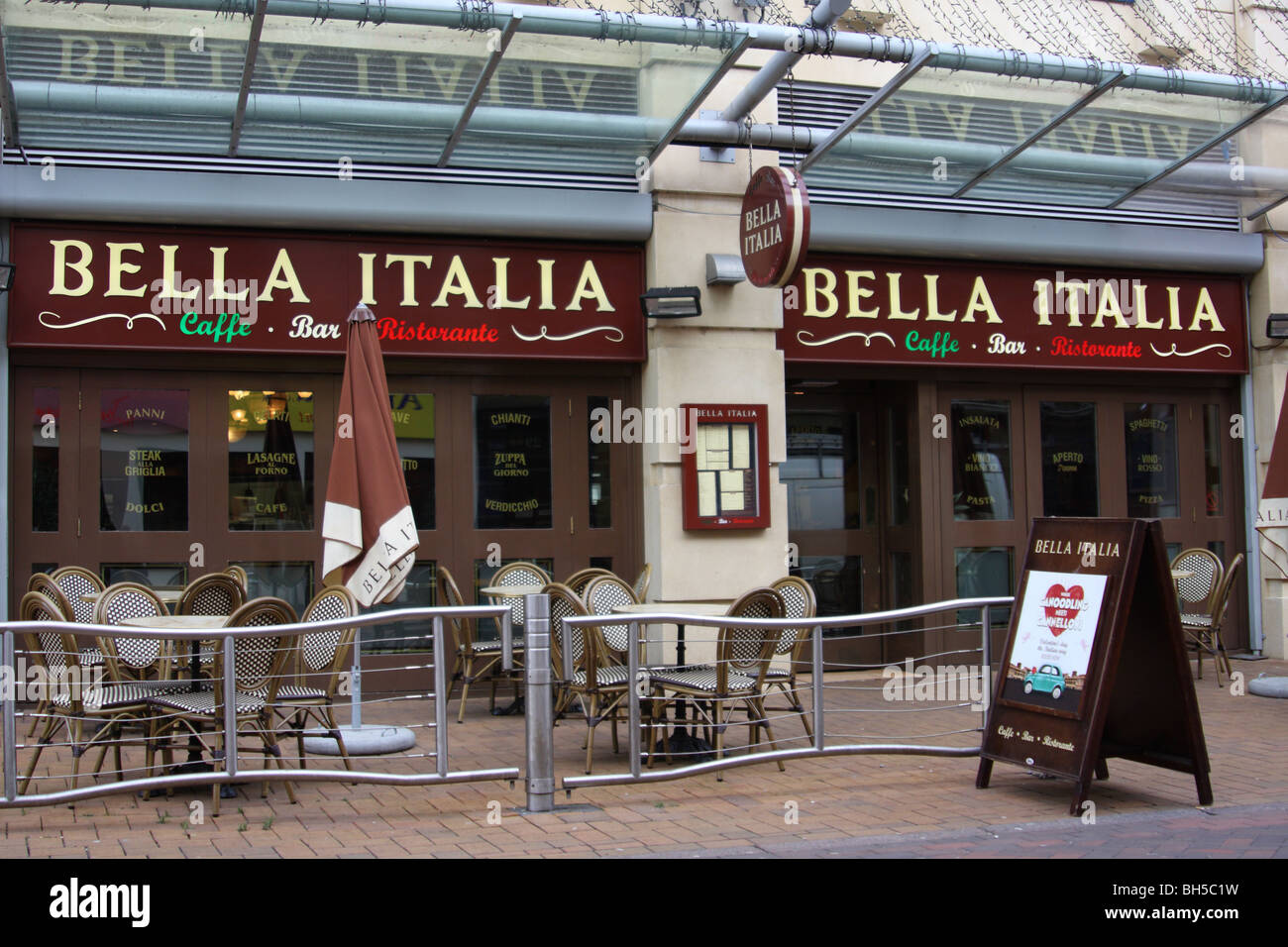 A Bella Italia restaurant in Nottingham, England, U.K. Stock Photo