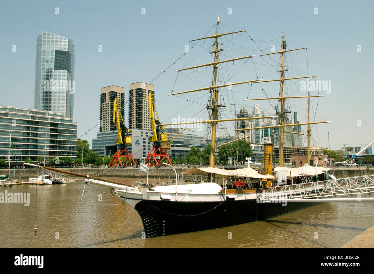 Buenos Aires Puerto Madero Waterfront Port Dock Argentina Stock Photo