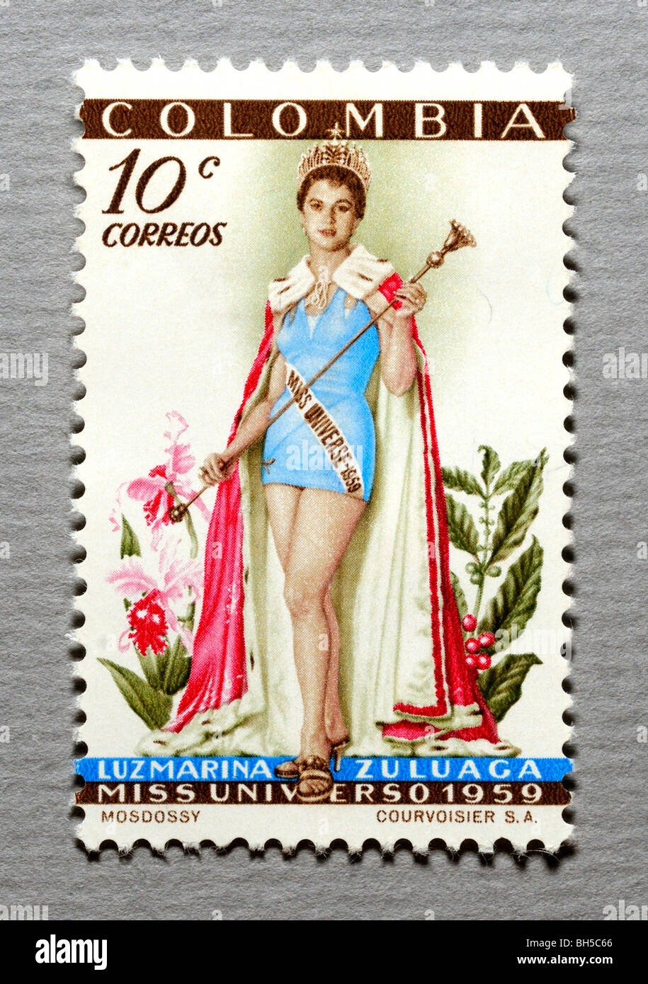 Colombia Postage Stamp Stock Photo Alamy