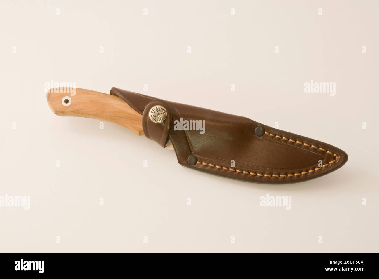 Bowe Knife in sheath Stock Photo