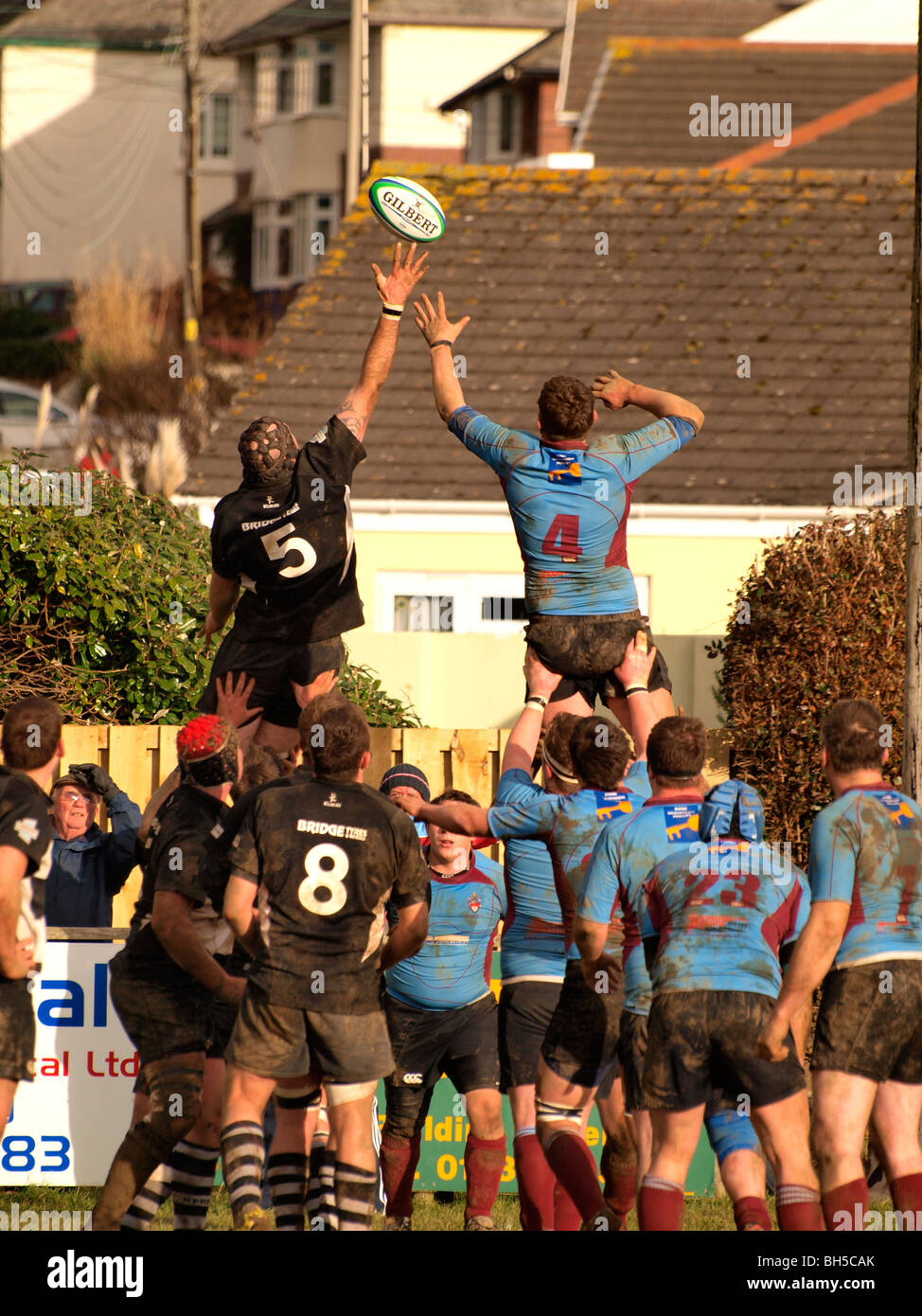 Rugby lineout line out lineout line out line out hires stock