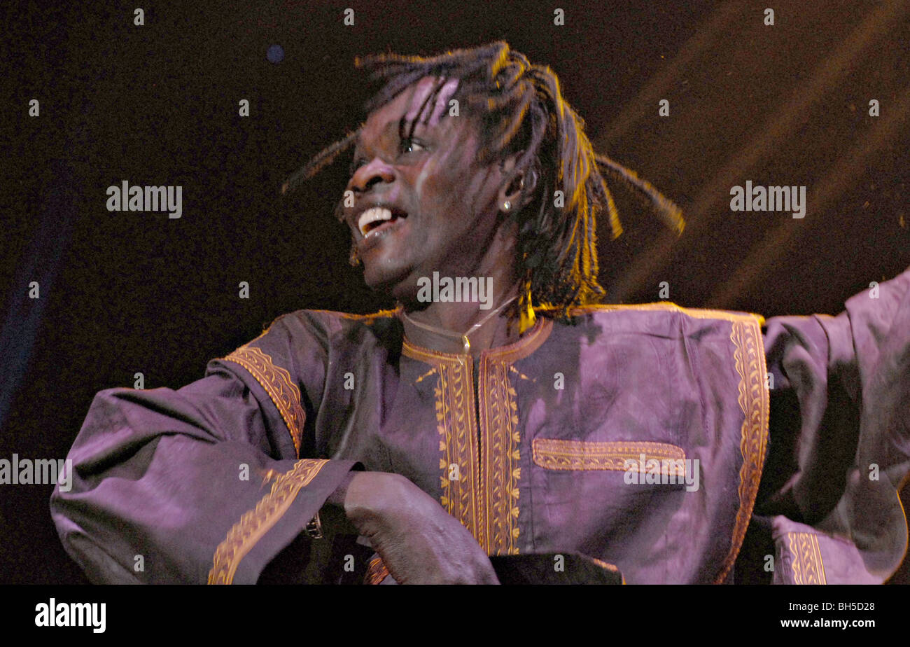 Senegalese artist Baba Maal performing at WOMAD at Charlton Park Stock ...