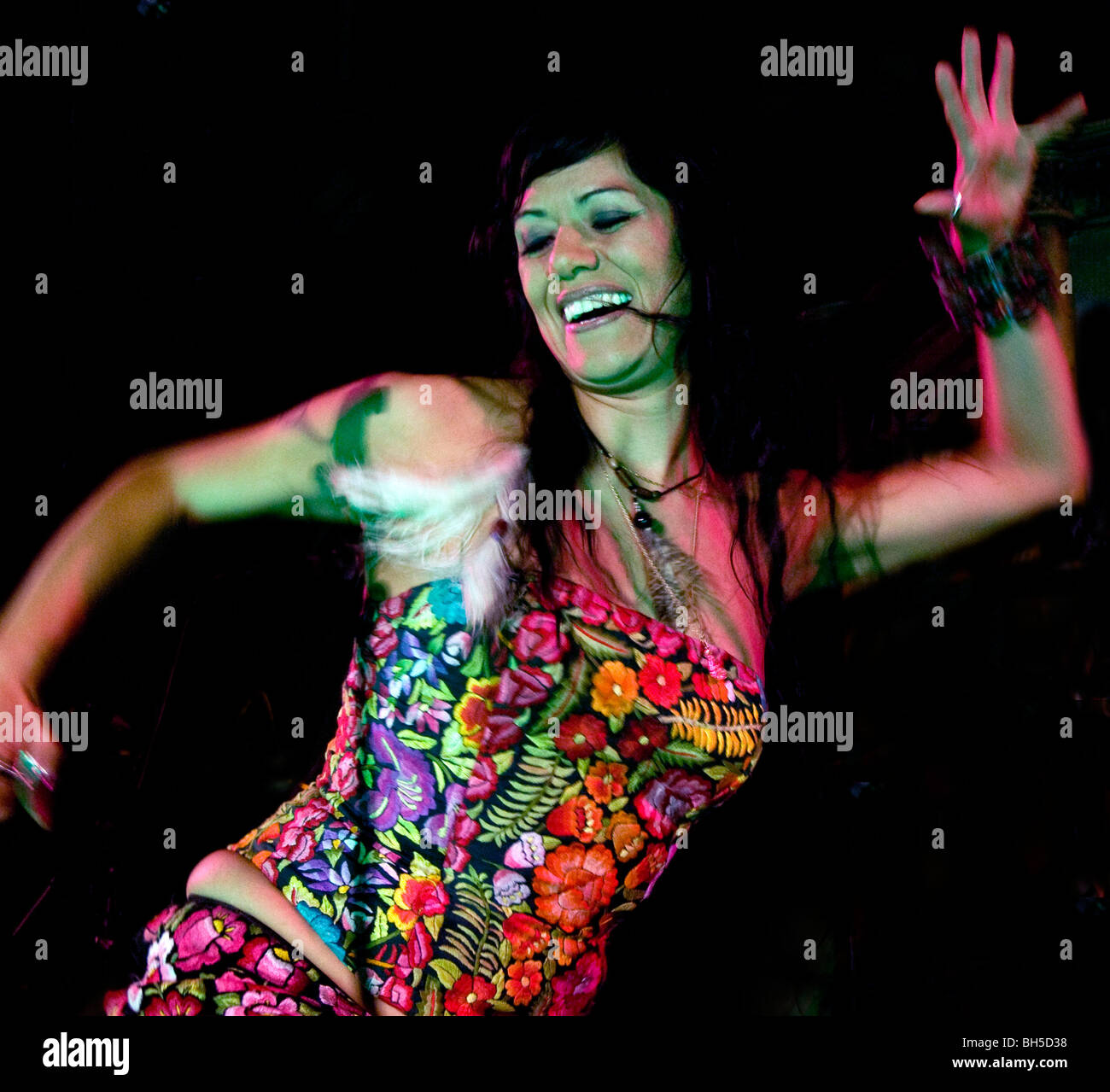 Mexican diva LILA DOWNS playing at the Union Chapel, London,UK Stock Photo