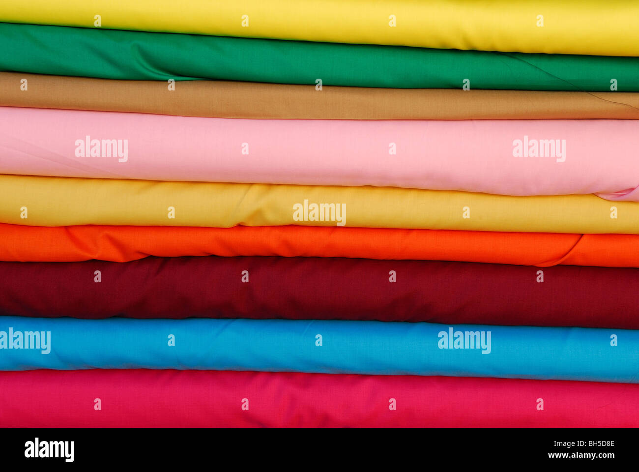 Colored Material Cloth. Stock Photo