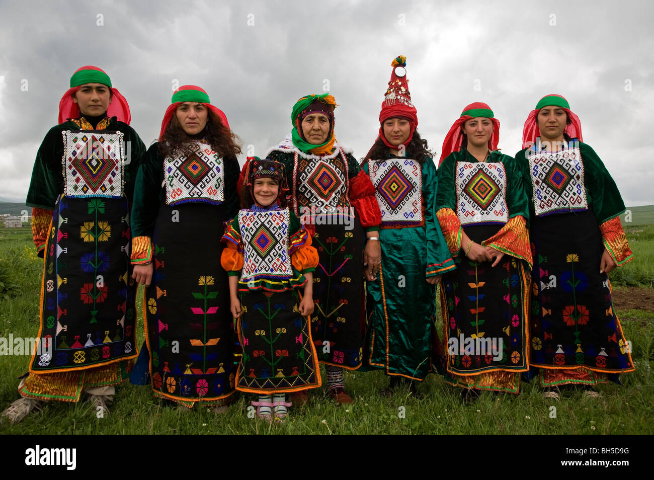 Indigenous Turkish women from Ardahan Turkey Stock Photo