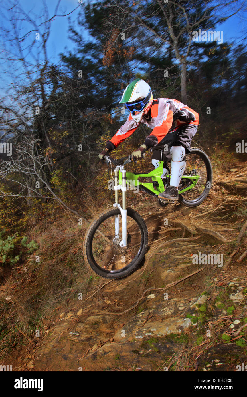 Boy cycling downhill hi-res stock photography and images - Alamy