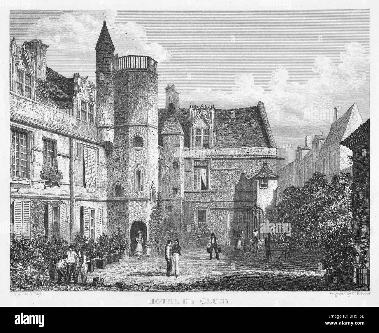 Hotel of Cluny Stock Photo Alamy