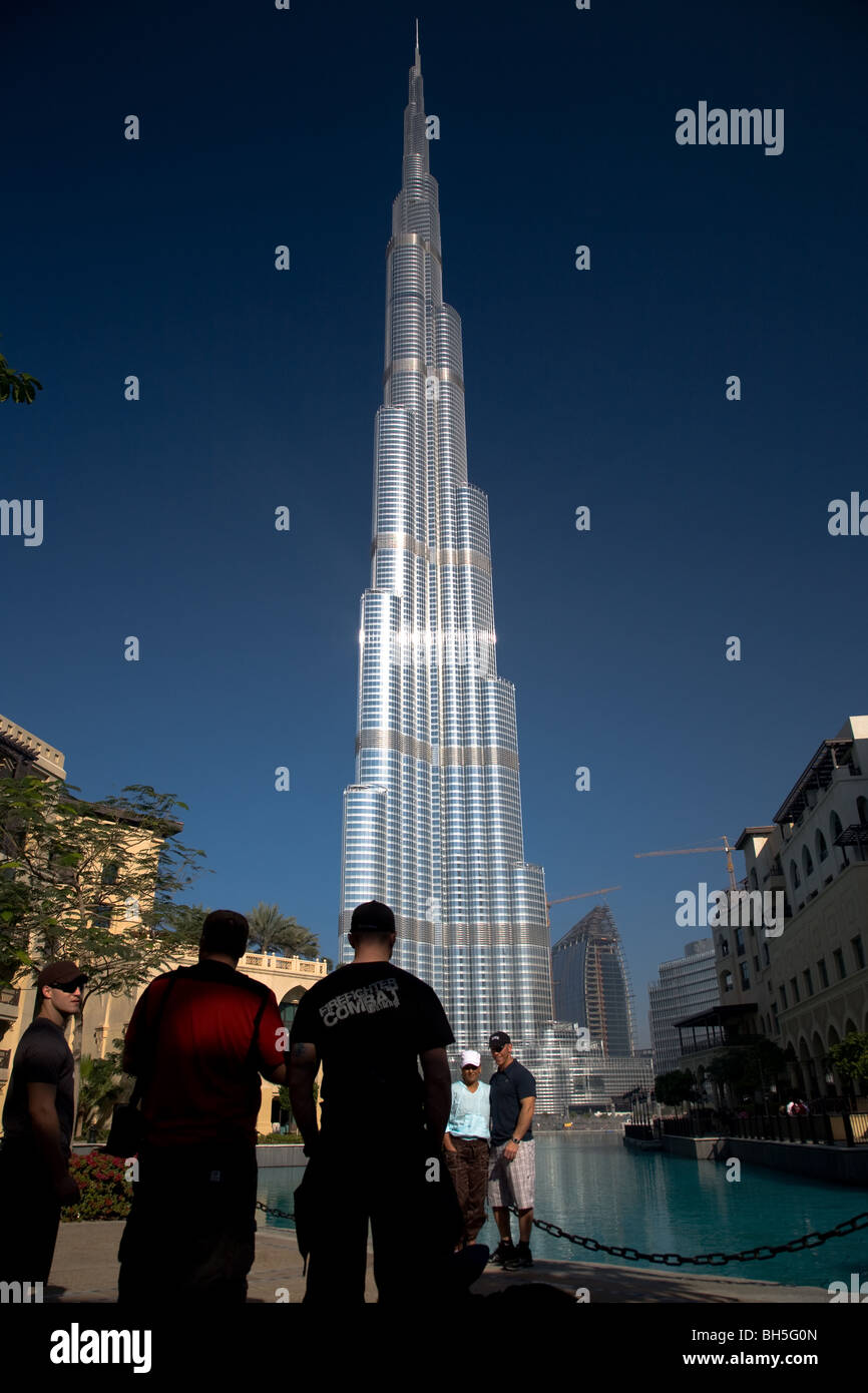 Dramatic graphic angle Burj Khalifa address dubai SEAT2 Stock Photo