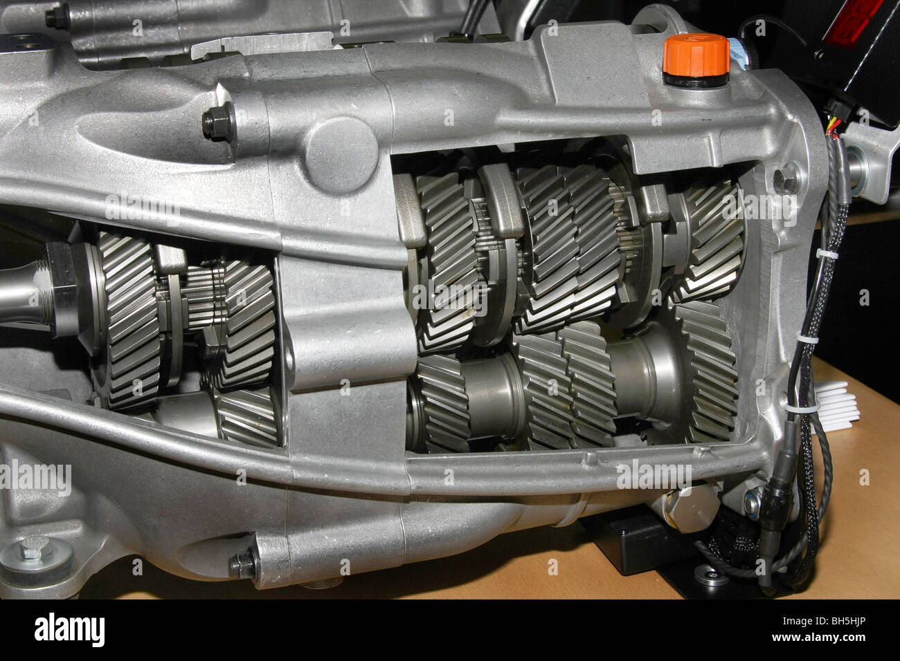 Gears and gearbox from modern high performance motor vehicles Stock