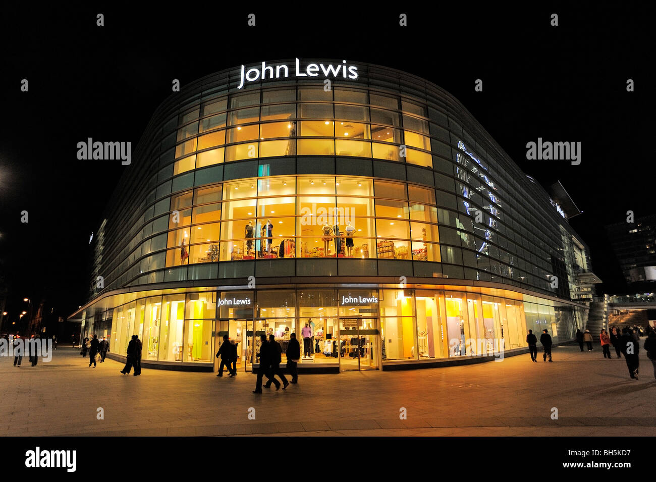 The John Lewis store in the new Liverpool One shopping area Stock Photo