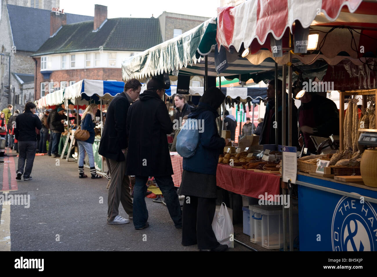 'French' Market on Venn Street , Clapham Common , London Stock Photo