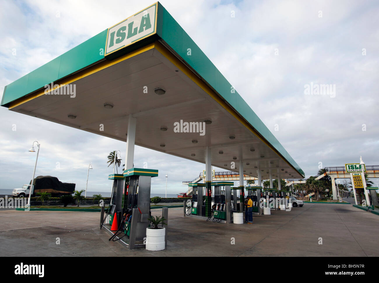 Gas station, Dominican Republic Stock Photo Alamy