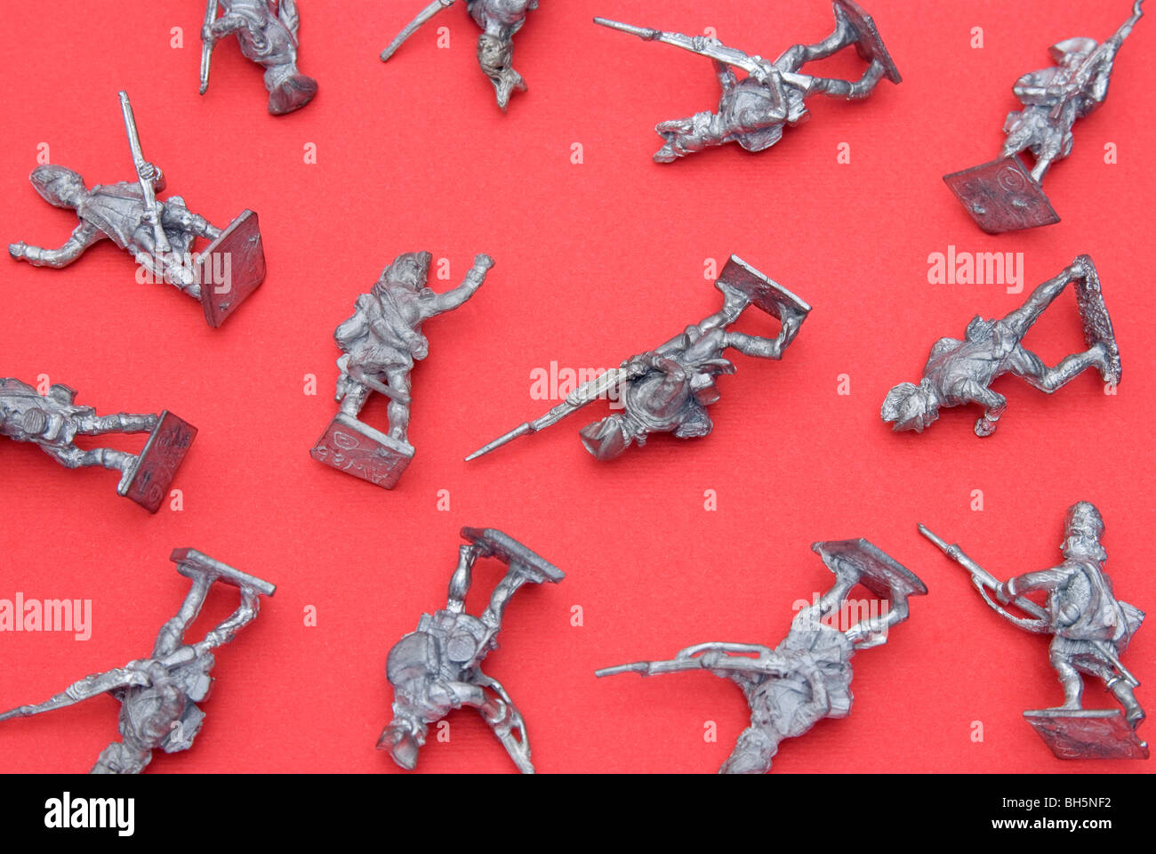 miniature lead soldiers