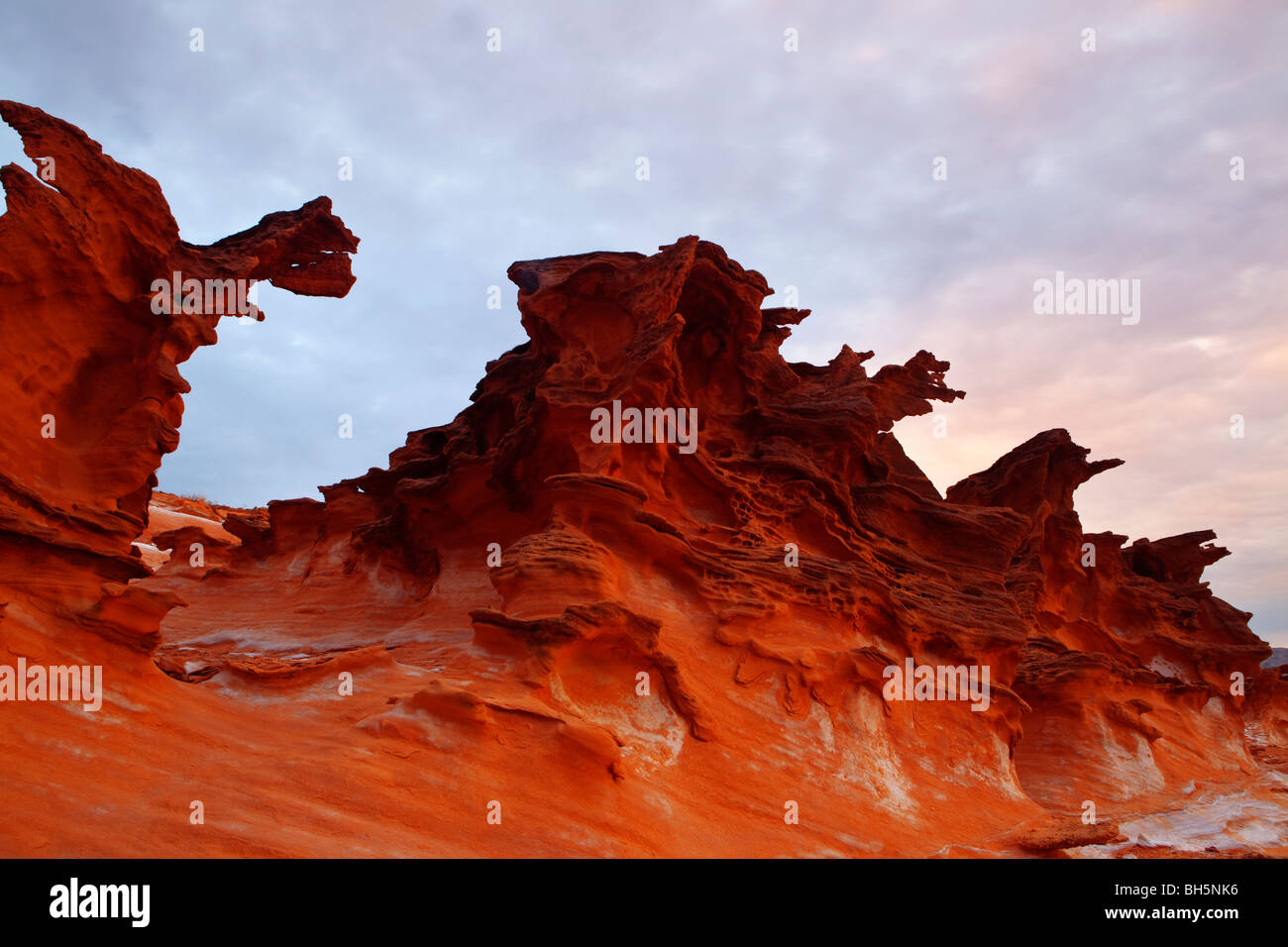 Devils Fire, Nevada, sandstone, rock formations, desert, southwest Stock Photo