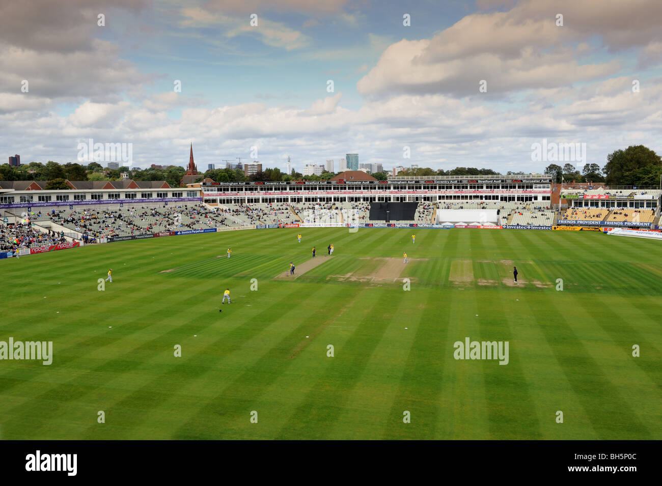 Warwickshire County Cricket Club playing at Edgbaston Cricket Ground 6/9/09 Stock Photo