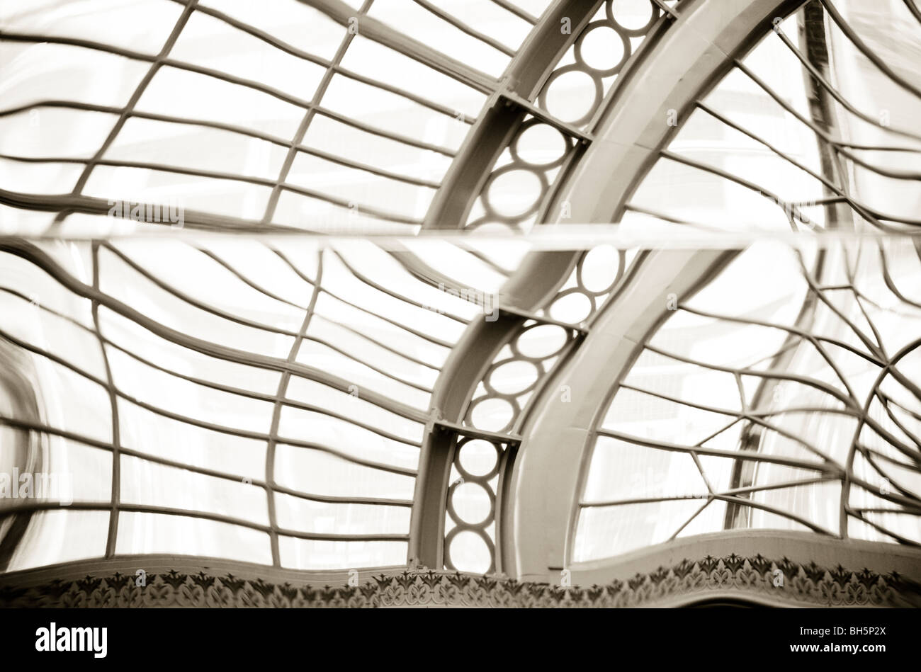 Reflection of the iconic window at The Royal Opera House, London, United Kingdom Stock Photo