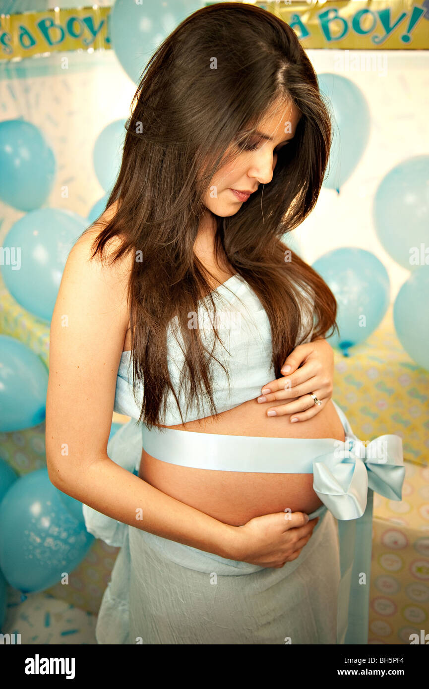 Pregnant latina female hi-res stock photography and images - Alamy