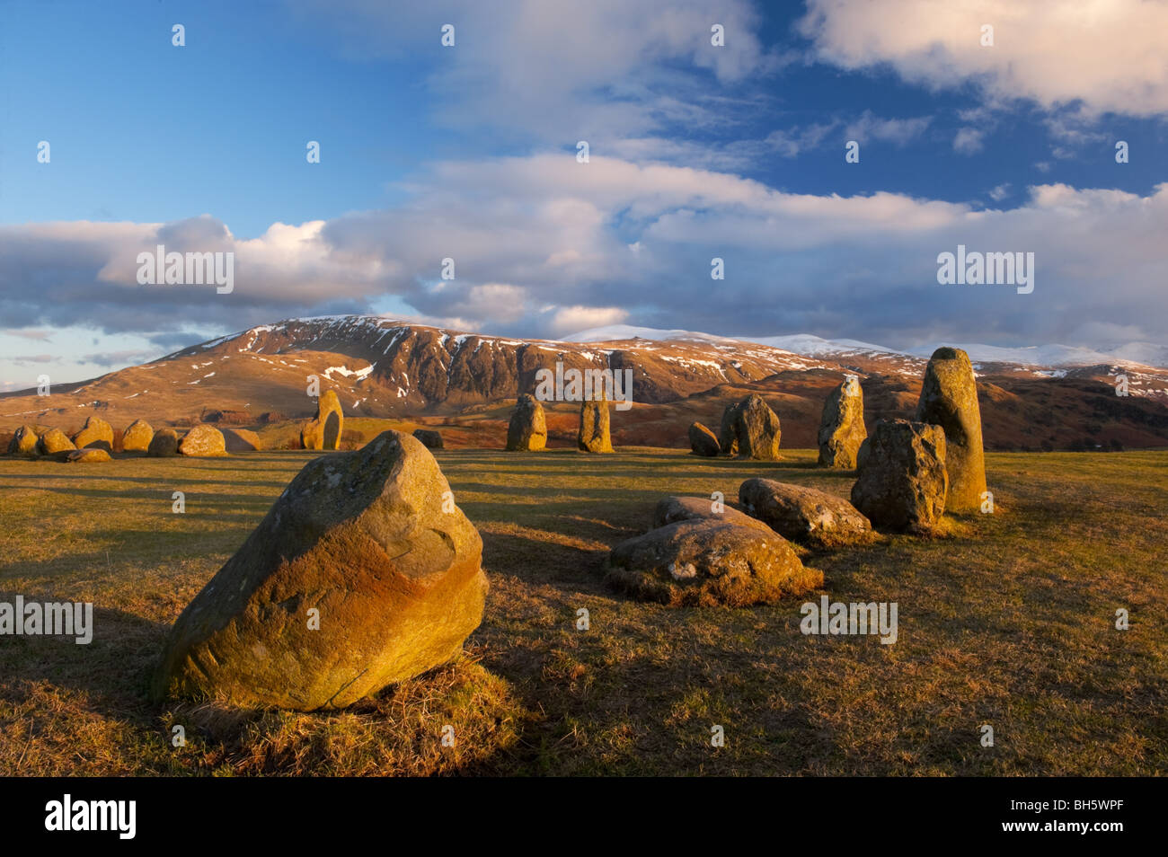 Castlerigg Stone Circle, Keswick, Cumbria, UK. Stock Photo