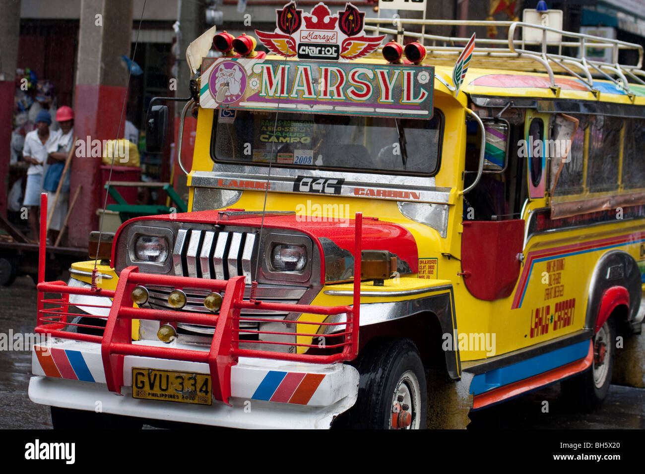 Jeepney vehicle, Cebu, Philippines Stock Photo