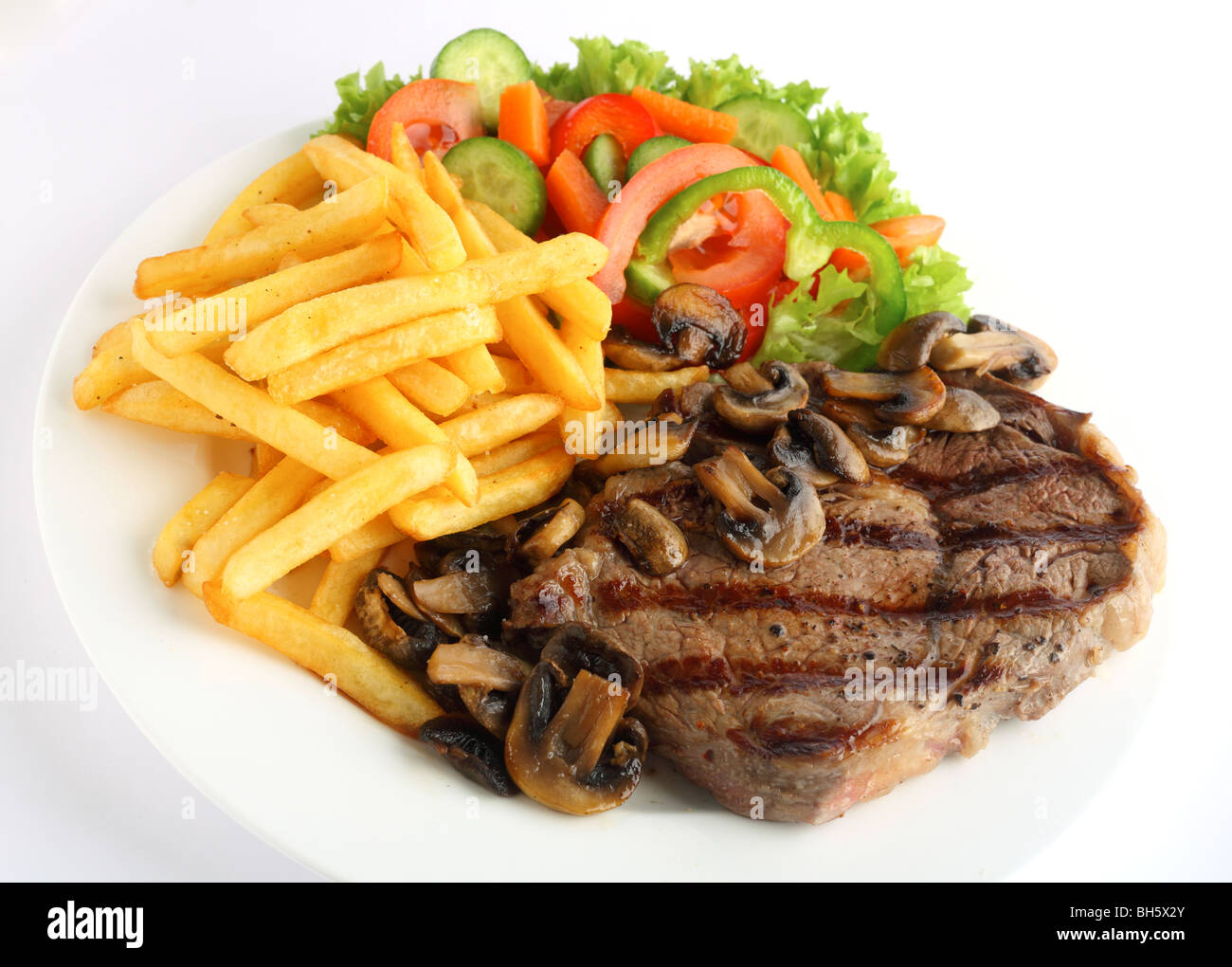 Steak Chips Salad Stock Photos & Steak Chips Salad Stock Images Alamy