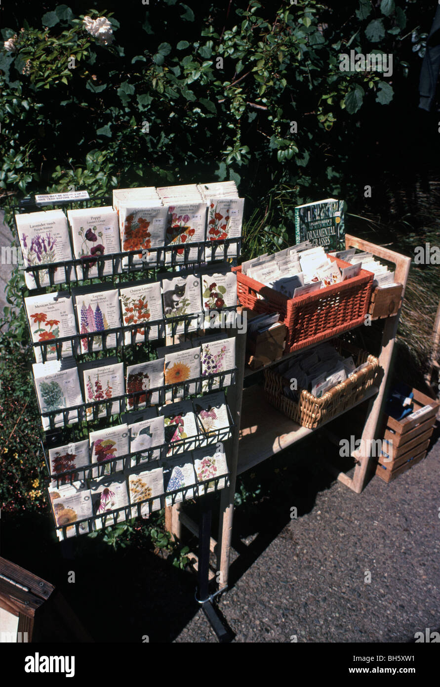 flower seeds for sale, San Francisco Botanical garden sign, California