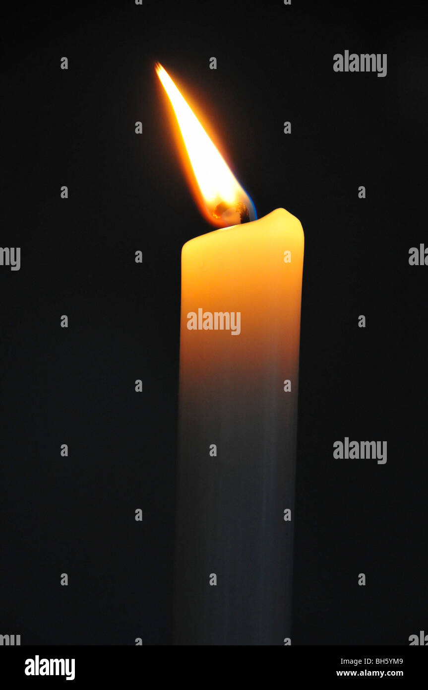 Candle at night Stock Photo Alamy