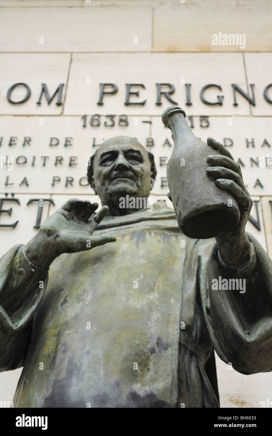 Dom Perignon (1638 - 1715) the French Benedictine monk who made important  contributions to the production and quality of champagne wine Stock Photo -  Alamy