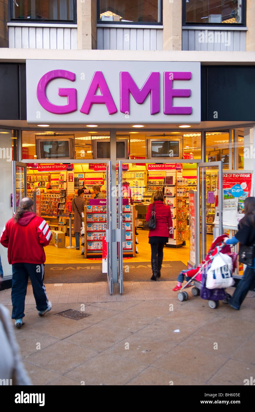 The Game shop store in Norwich , Norfolk , England , Britain , Uk Stock Photo