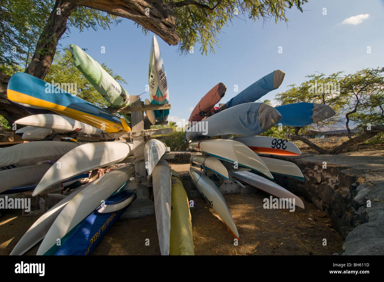 Tahitian Canoe Rack for Kayak Storage