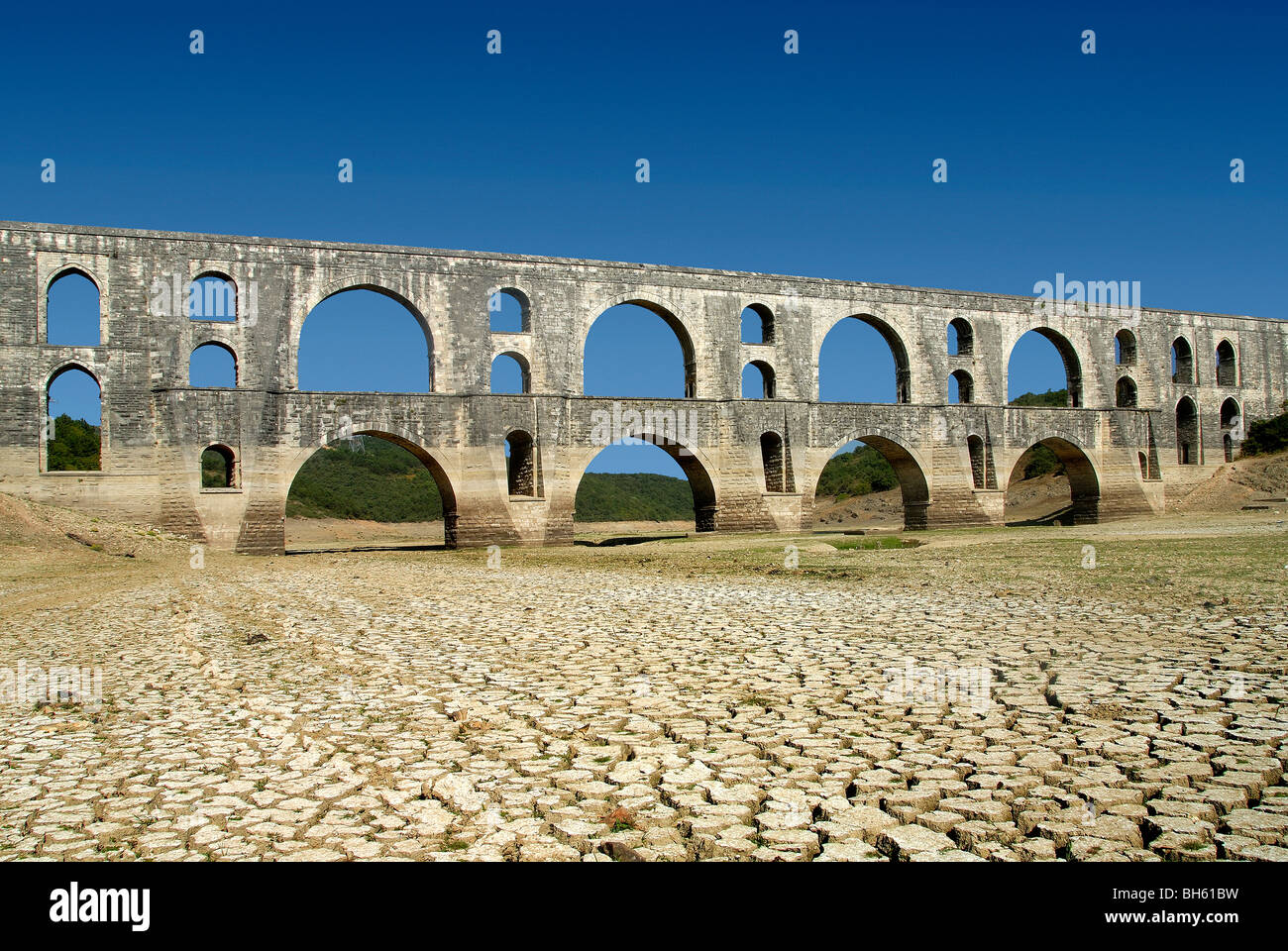 Maglova Aqueduct Istanbul Turkey Stock Photo