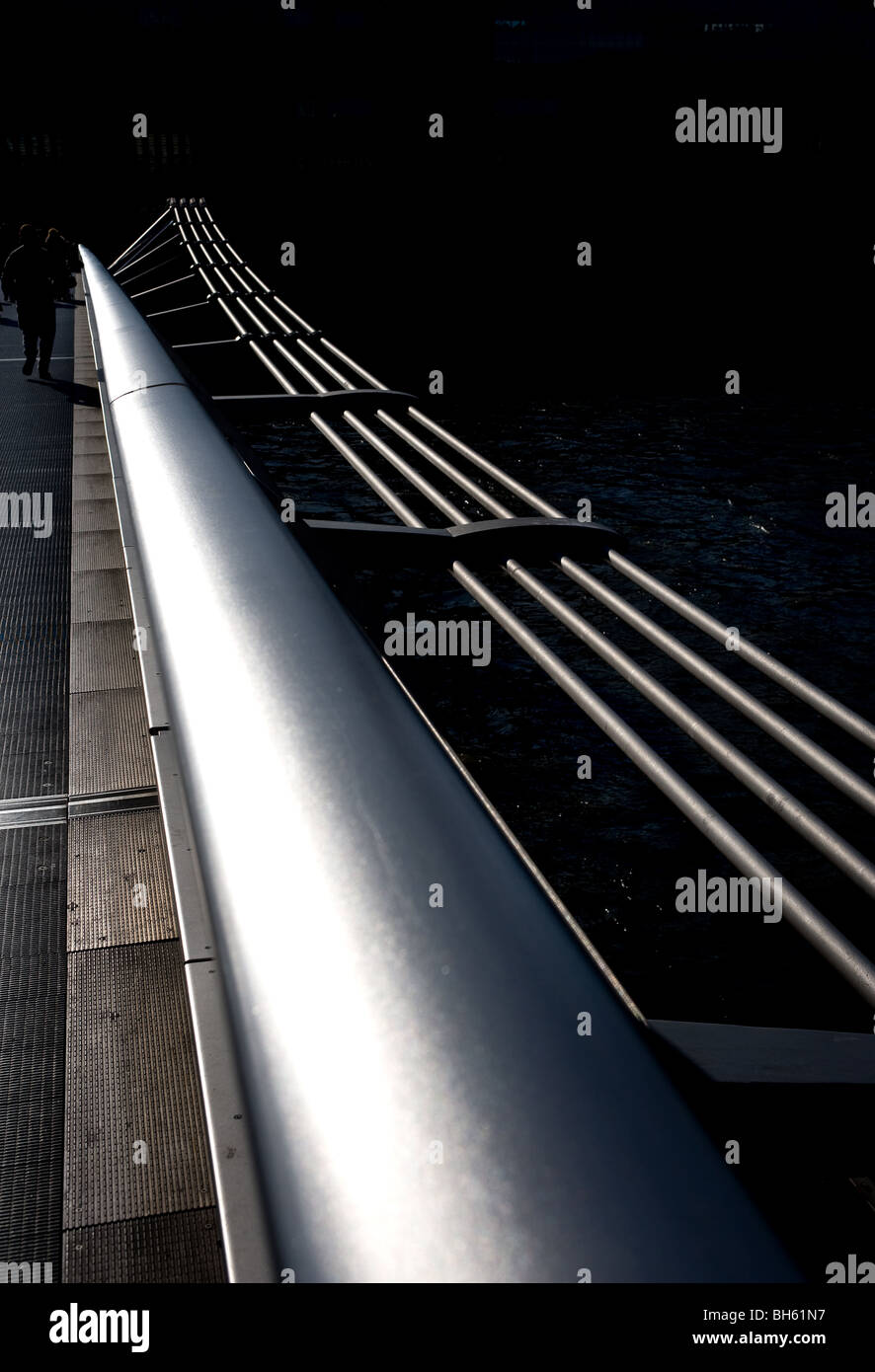 London Bridge Railing The railings of the Millenium Bridge in London. Photo by Gordon ...