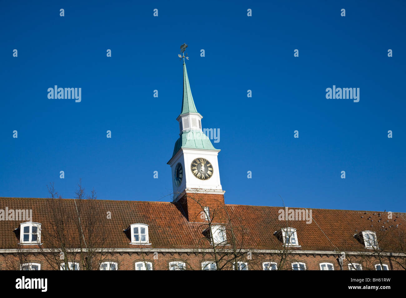 Clock tower on top of the Hampshire County Council offices in