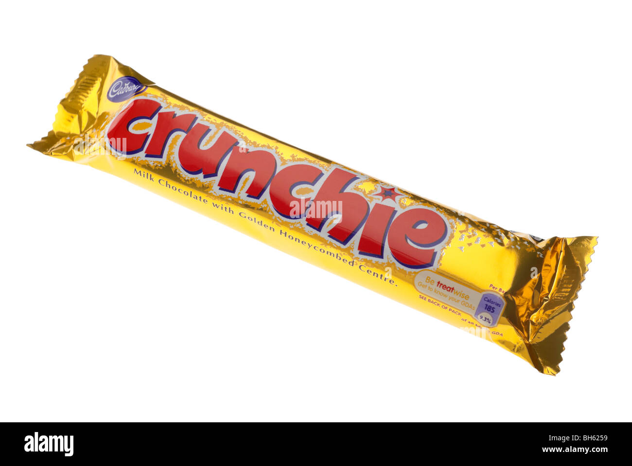 Cadbury Crunchie Chocolate Bar Stock Photo