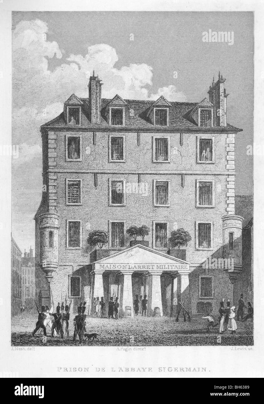 Prison of the Abbey St Germain Stock Photo Alamy