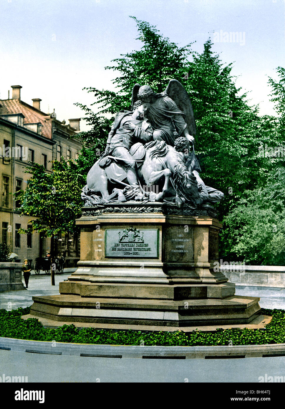 Kriegerdenkmal 1870 - 71 Stock Photo