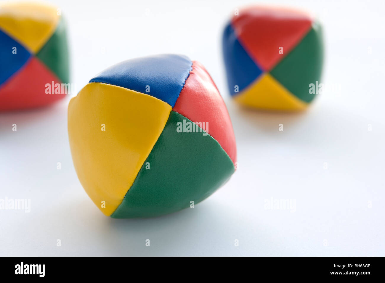 Three Juggling Balls Stock Photo