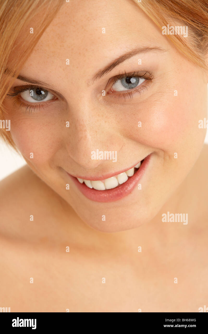 Close Up Of Pretty Young Woman Stock Photo - Alamy