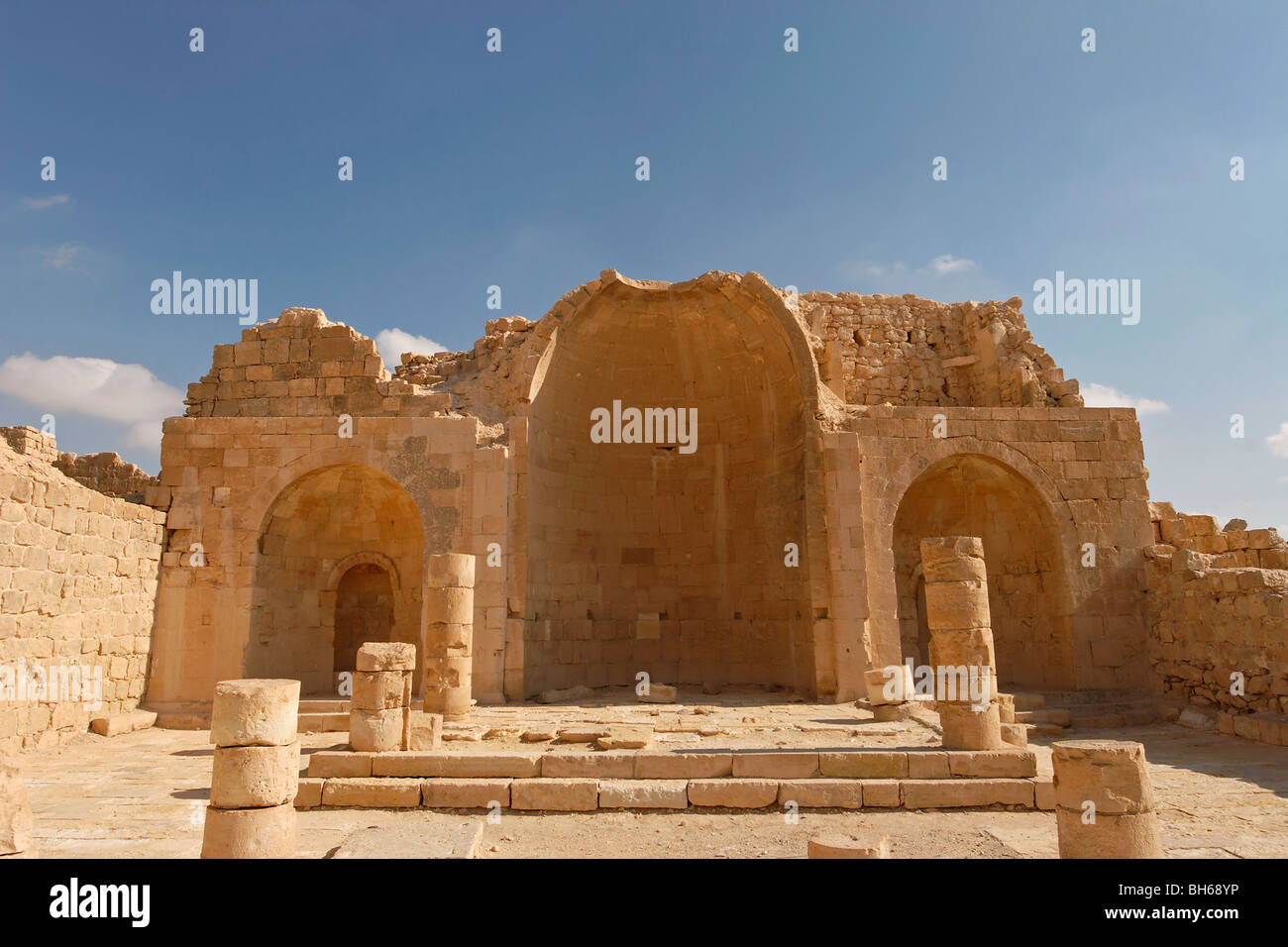 Ruins of Shivta, Byzantine Church Stock Photo