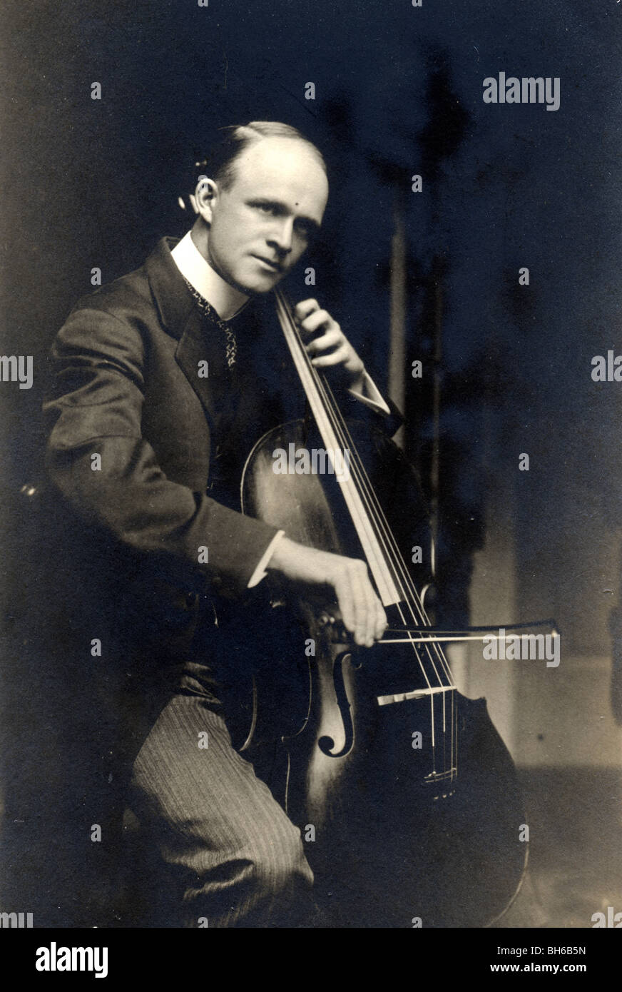 Alfred H. Ackley Playing Bass Fiddle Stock Photo Alamy