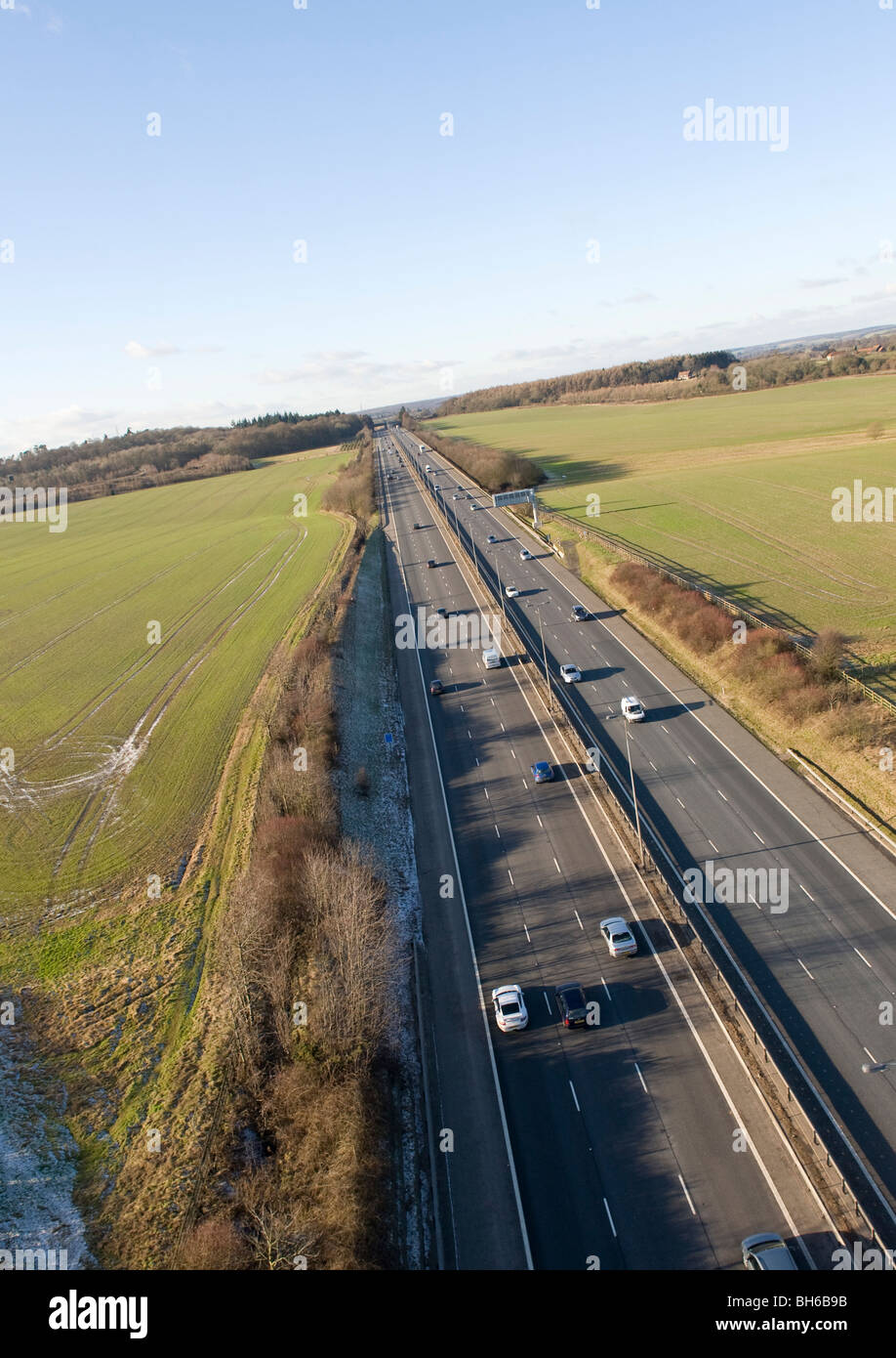 AERIAL VIEW OF M40 MOTORWAY Stock Photo - Alamy