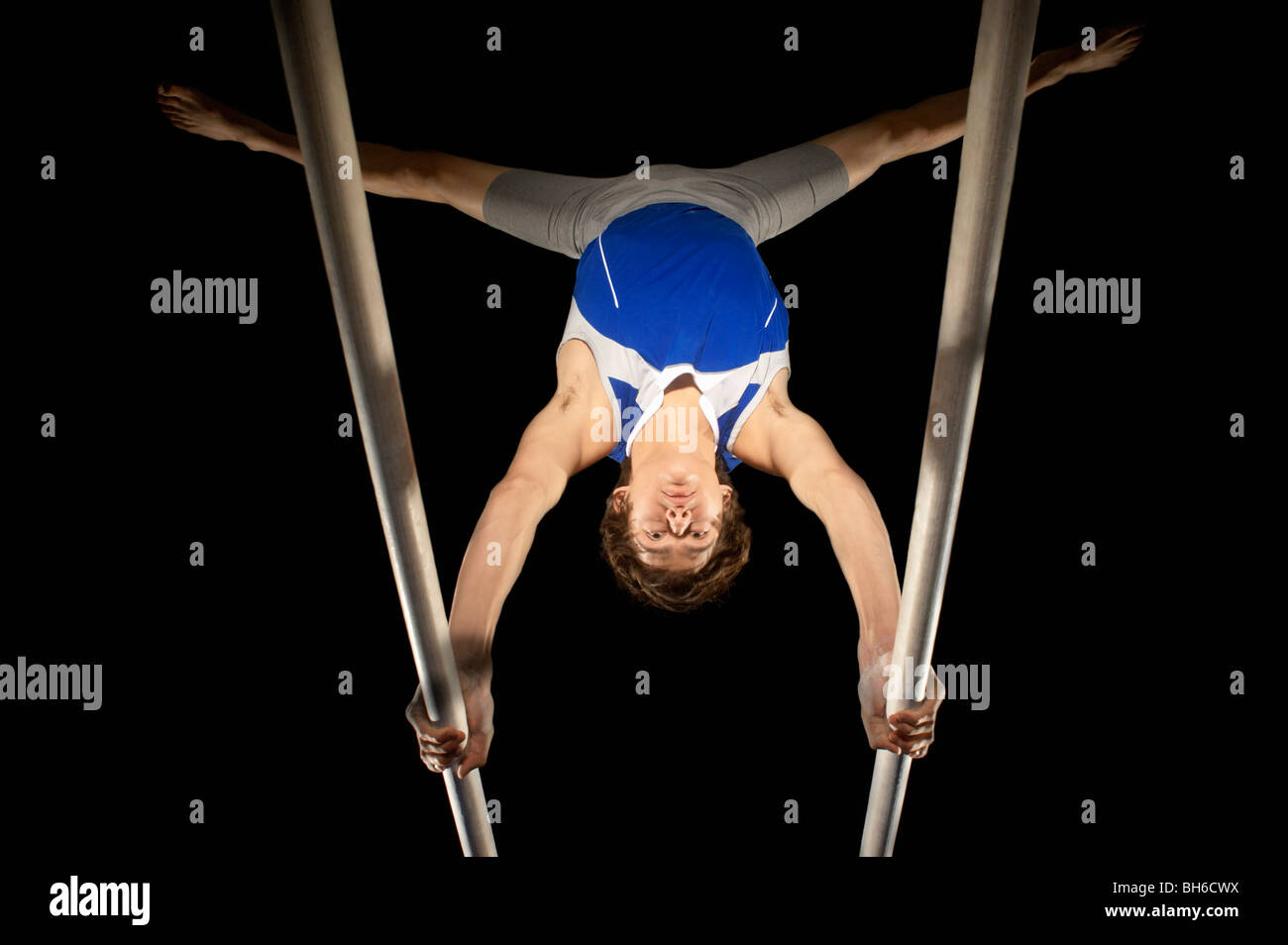 Gymnast on parallel bars hi-res stock photography and images - Alamy