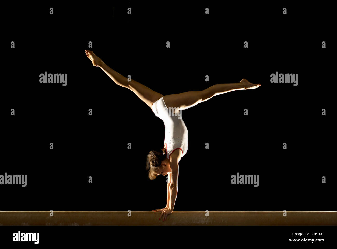 Gymnast Beam High Resolution Stock Photography and Images Alamy