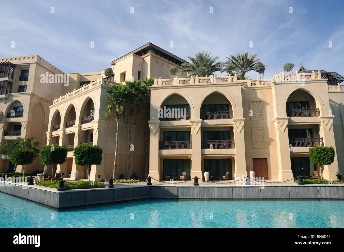 Oriental Style Architecture in Dubai, United Arab Emirates Stock Photo